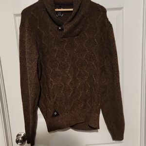 Point Zero Men's Sweater - Rich Brown Sz XXL